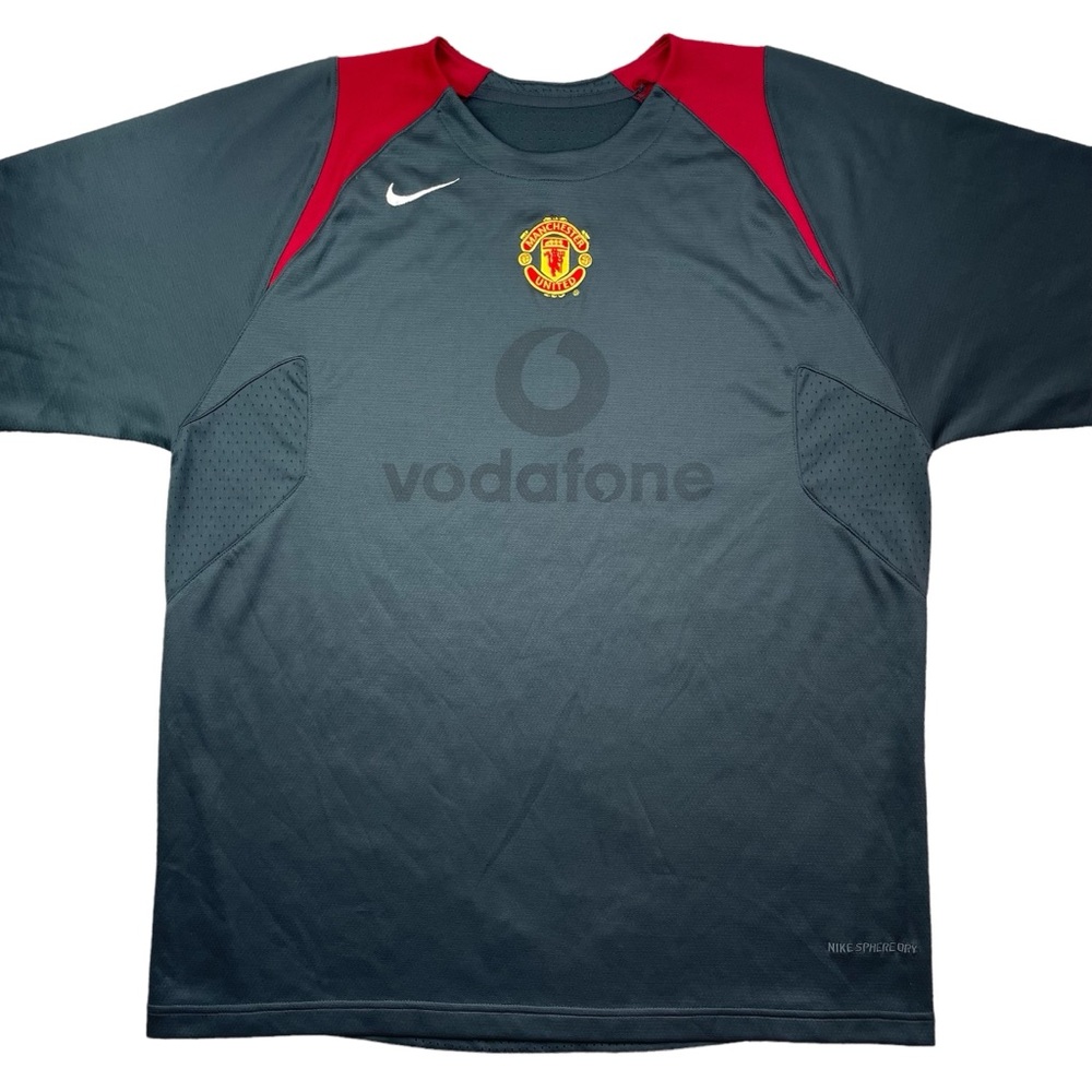 Nike Red and Gray Manchester United Jersey